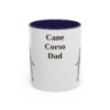 11oz Cane Corso Dog Dad Mug, Navy, front view