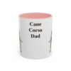 11oz Cane Corso Dog Dad Mug, Pink, front view
