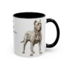 11oz Cane Corso Latin Mug, Black, right side view