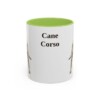 11oz Cane Corso Mug, Light Green, front view