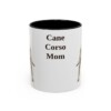 11oz Cane Corso Dog Mom Mug, Black, front view
