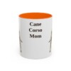 11oz Cane Corso Dog Mom Mug, Orange, front view