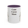 11oz Cane Corso Dog Mom Mug, Purple, front view
