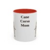11oz Cane Corso Dog Mom Mug, Red, front view
