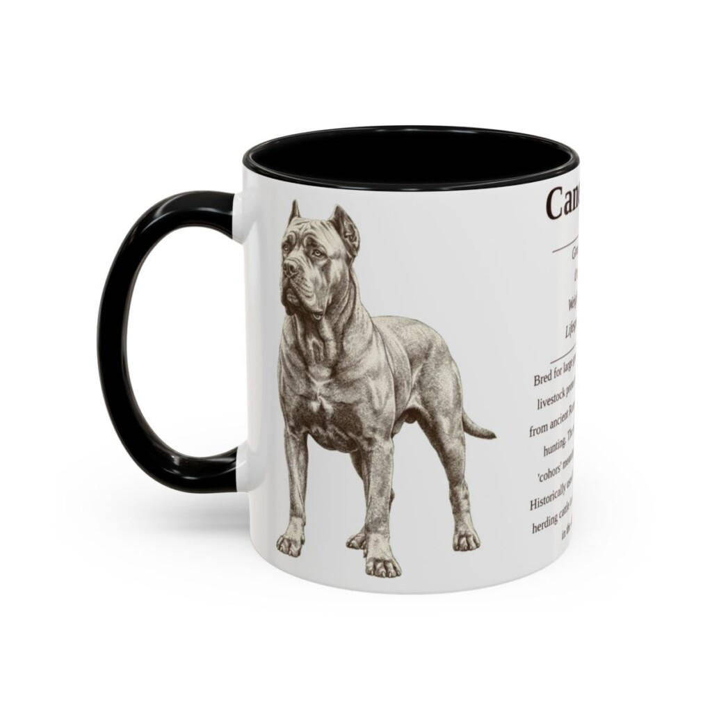 11oz cane corso mug, Black