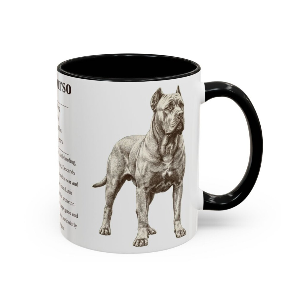 11oz cane corso mug, Black