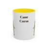 11oz Cane Corso Mug, Yellow, front view