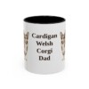 11oz-cardigan-welsh-corgi-mug-dad-black-front 11oz Cardigan Welsh Corgi Dog Dad Mug, Black, front view