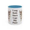 11oz Funny Cardigan Welsh Corgi Mug, Light Blue, front view