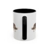 11oz Cardigan Welsh Corgi Latin Mug, Black, back view