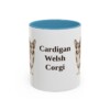 11oz-cardigan-welsh-corgi-mug-light-blue 11oz Cardigan Welsh Corgi Mug, Light Blue, front view