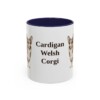 11oz-cardigan-welsh-corgi-mug-navy 11oz Cardigan Welsh Corgi Mug, Navy, front view
