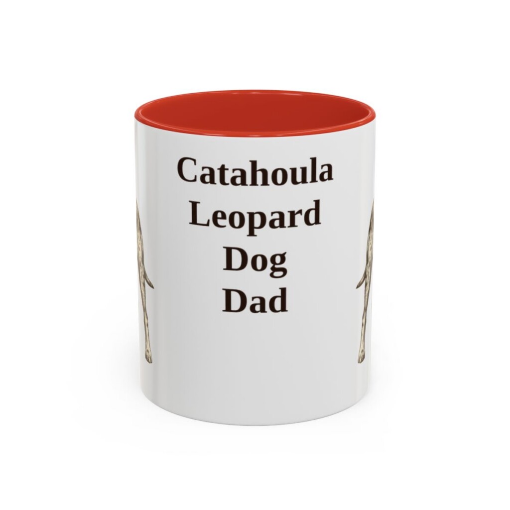 11oz-catahoula-leopard-dog-mug-dad-red-1 11oz catahoula leopard dog mug, Red