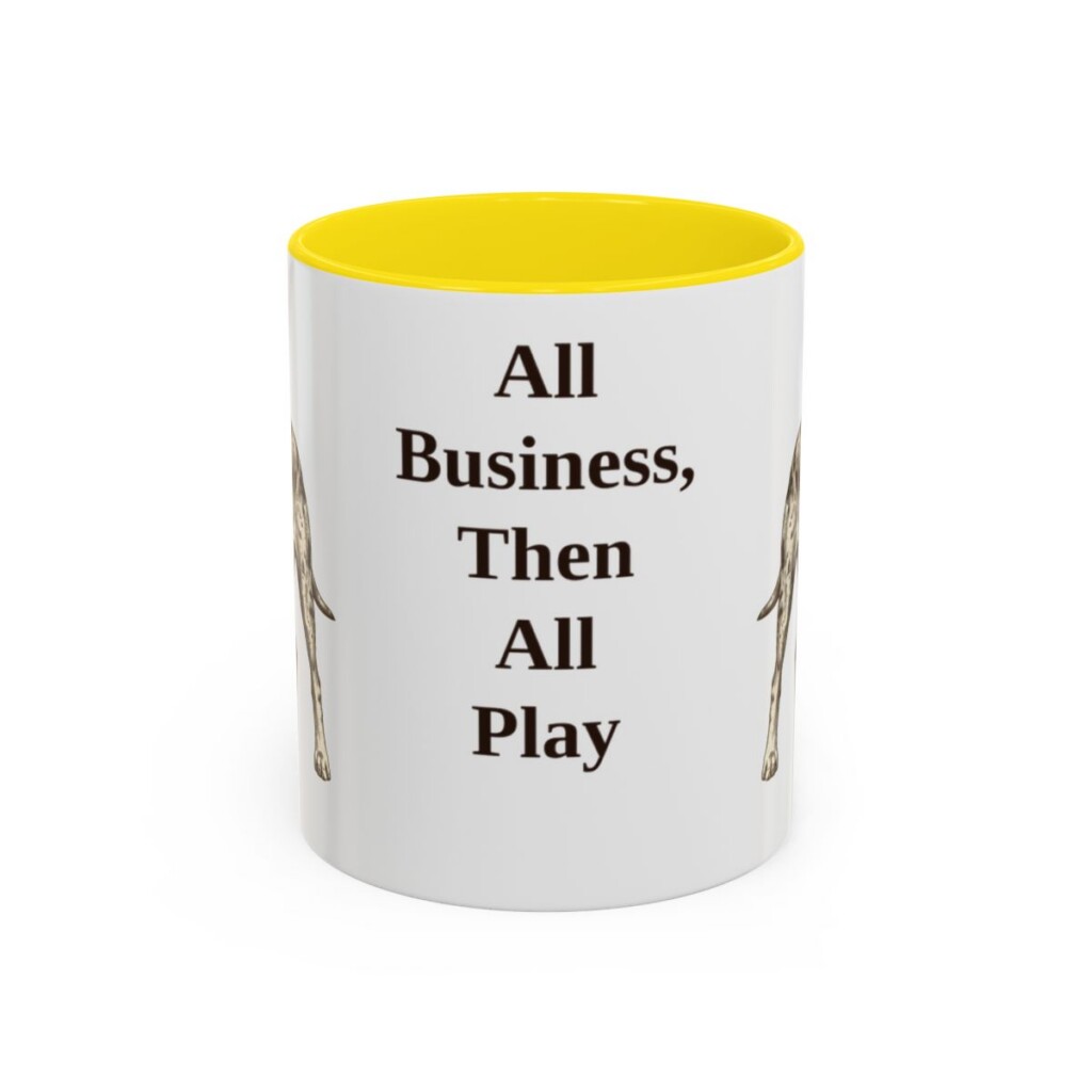 11oz-catahoula-leopard-dog-mug-humor-yellow-1 11oz catahoula leopard dog mug, Yellow