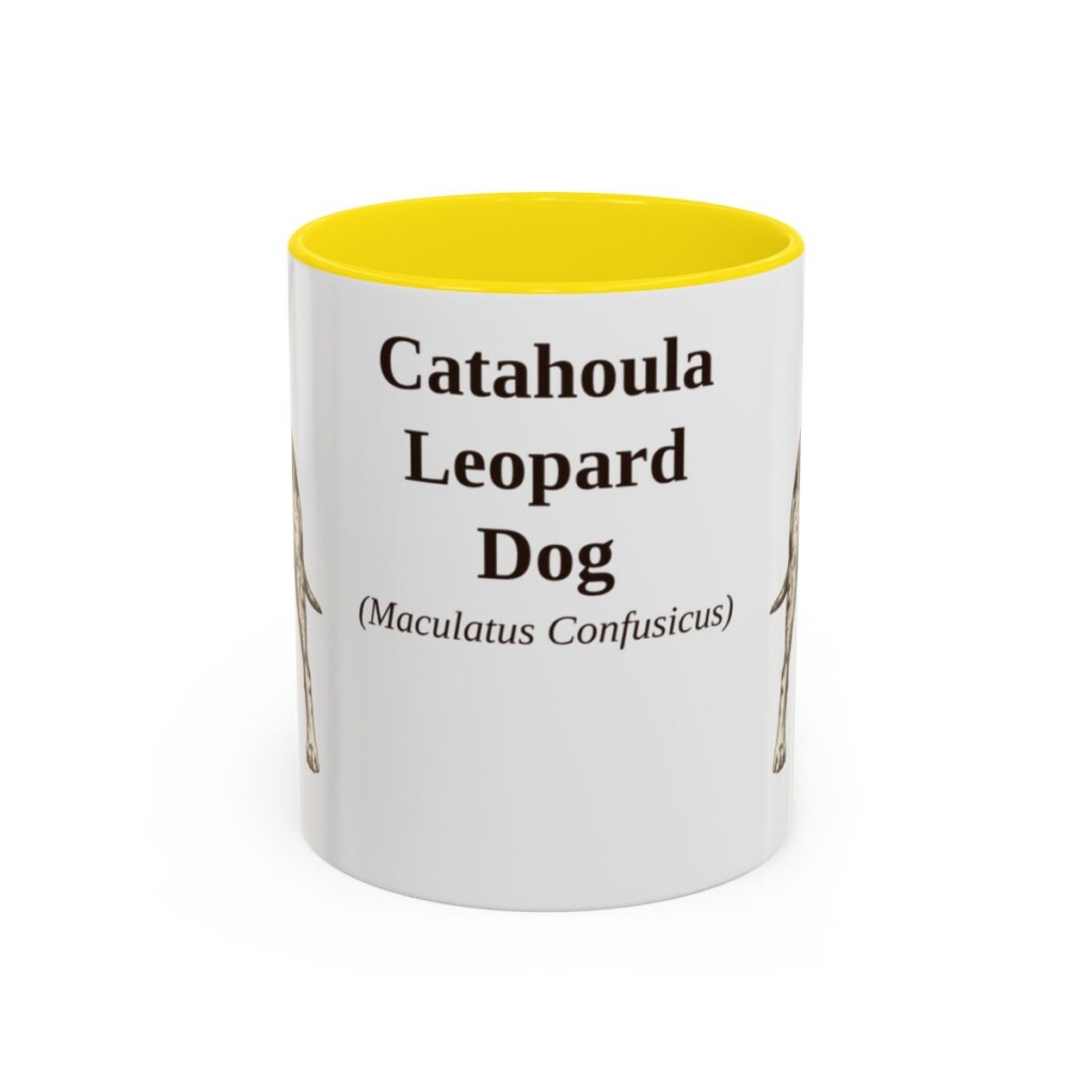11oz-catahoula-leopard-dog-mug-latin-yellow-1 11oz catahoula leopard dog mug, Yellow