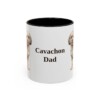 11oz Cavachon Dog Dad Mug, Black, front view