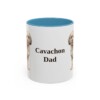 11oz Cavachon Dog Dad Mug, Light Blue, front view