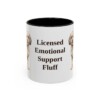 11oz Funny Cavachon Mug, Black, front view