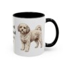 11oz Funny Cavachon Mug, Black, right side view