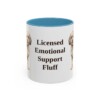 11oz Funny Cavachon Mug, Light Blue, front view