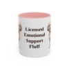11oz Funny Cavachon Mug, Pink, front view