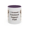 11oz Funny Cavachon Mug, Purple, front view