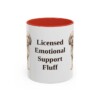 11oz Funny Cavachon Mug, Red, front view