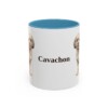 11oz Cavachon Mug, Light Blue, front view