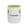 11oz Cavachon Mug, Light Green, front view