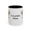 11oz Cavachon Dog Mom Mug, Black, front view