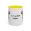 11oz Cavachon Dog Mom Mug, Yellow, front view