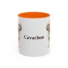 11oz Cavachon Mug, Orange, front view