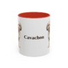 11oz Cavachon Mug, Red, front view