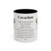 11oz Cavachon Mug, Black, front view