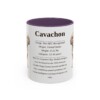 11oz Cavachon Mug, Purple, front view