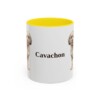 11oz Cavachon Mug, Yellow, front view