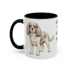 11oz Cavalier King Charles Spaniel Mug, Black, left side view