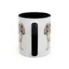 11oz Funny Cavalier King Charles Spaniel Mug, Black, back view
