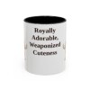 11oz Funny Cavalier King Charles Spaniel Mug, Black, front view