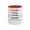 11oz-cavalier-king-charles-spaniel-mug-latin-red 11oz Cavalier King Charles Spaniel Latin Mug, Red, front view