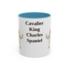 11oz Cavalier King Charles Spaniel Mug, Light Blue, front view