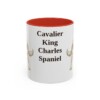 11oz Cavalier King Charles Spaniel Mug, Red, front view