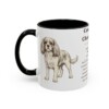 11oz Cavalier King Charles Spaniel Mug, Black, left side view
