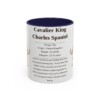 11oz Cavalier King Charles Spaniel Mug, Navy, front view