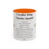 11oz Cavalier King Charles Spaniel Mug, Orange, front view