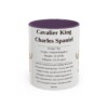 11oz Cavalier King Charles Spaniel Mug, Purple, front view