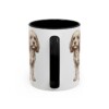 11oz Cavapoo Dog Dad Mug, Black, back view