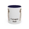 11oz Cavapoo Dog Dad Mug, Navy, front view