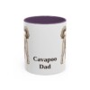 11oz Cavapoo Dog Dad Mug, Purple, front view