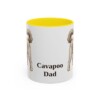 11oz Cavapoo Dog Dad Mug, Yellow, front view